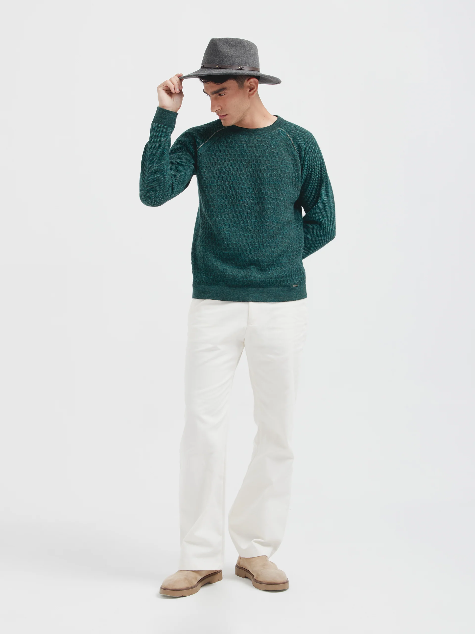 Robin Sweater Baby Alpaca Color Green - Image 4