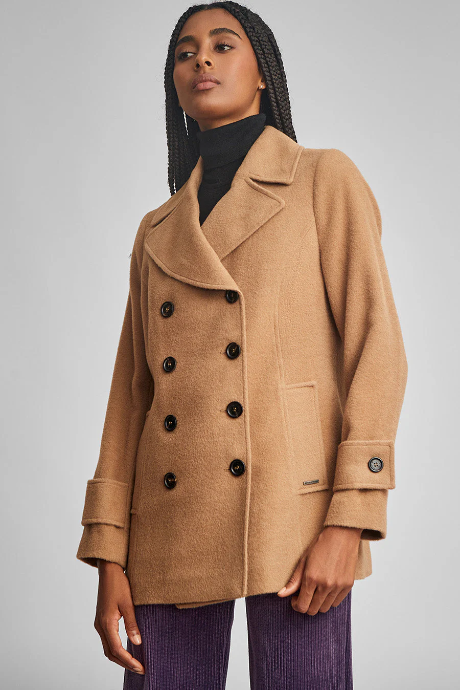 Peacoat Coat Baby Alpaca Color Camel - Image 2
