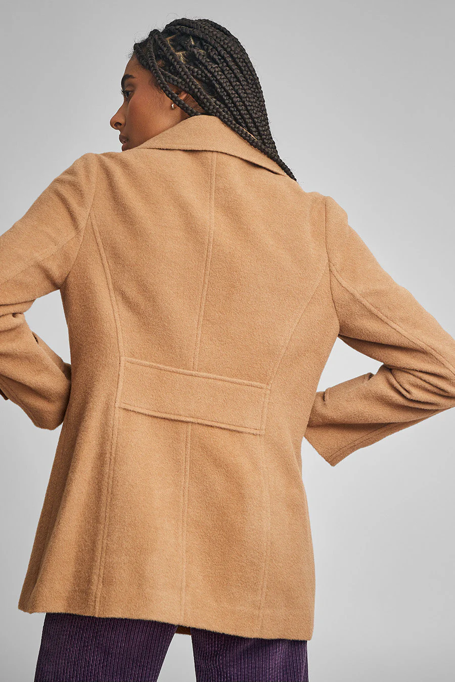 Peacoat Coat Baby Alpaca Color Camel - Image 3