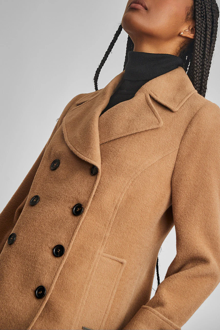 Peacoat Coat Baby Alpaca Color Camel - Image 5