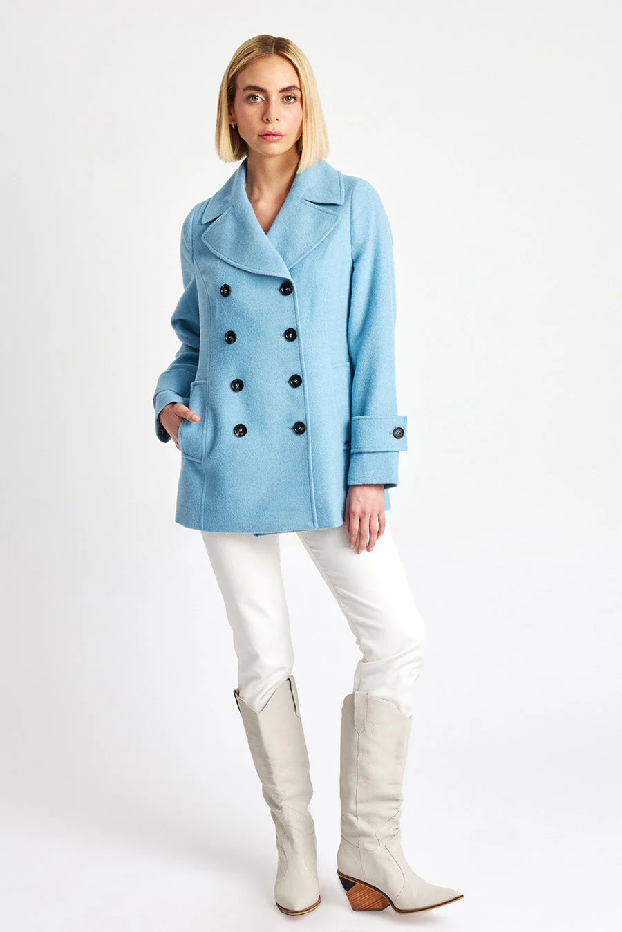 Peacoat Coat Baby Alpaca Color Dream - Image 4