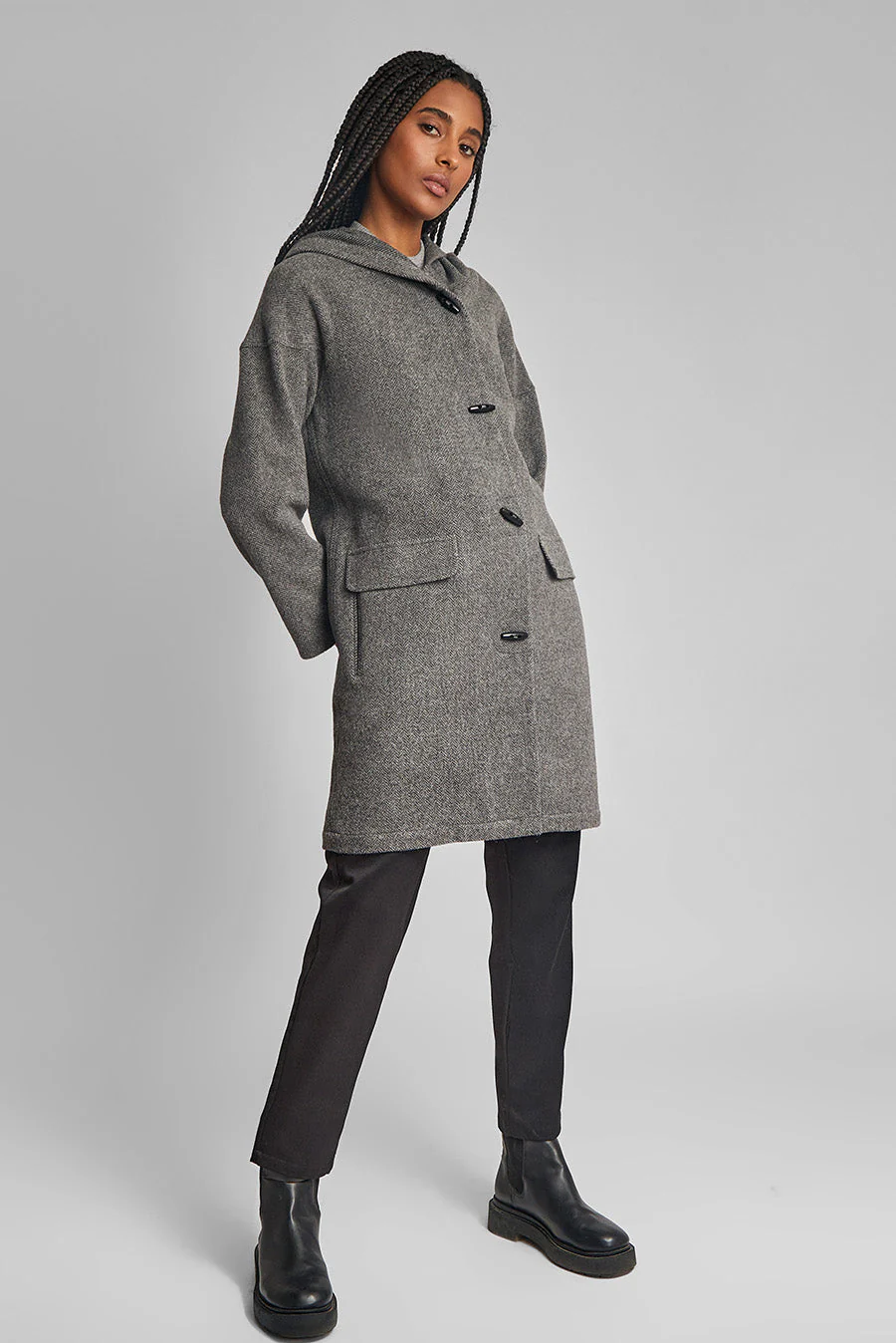 Wang Coat Baby Alpaca Color Grey - Image 4