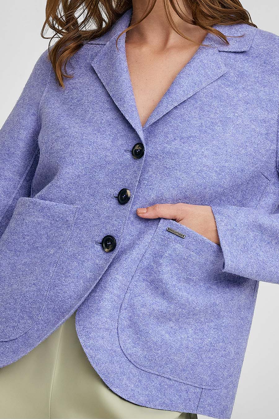 Wellness Coat Alpaca Color Purple - Image 5