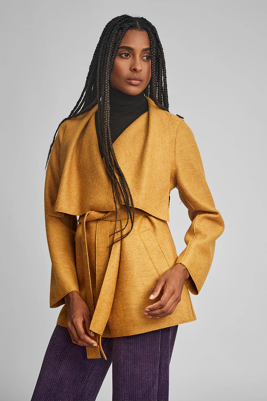 Whitney Coat Alpaca Color Senape - Image 2
