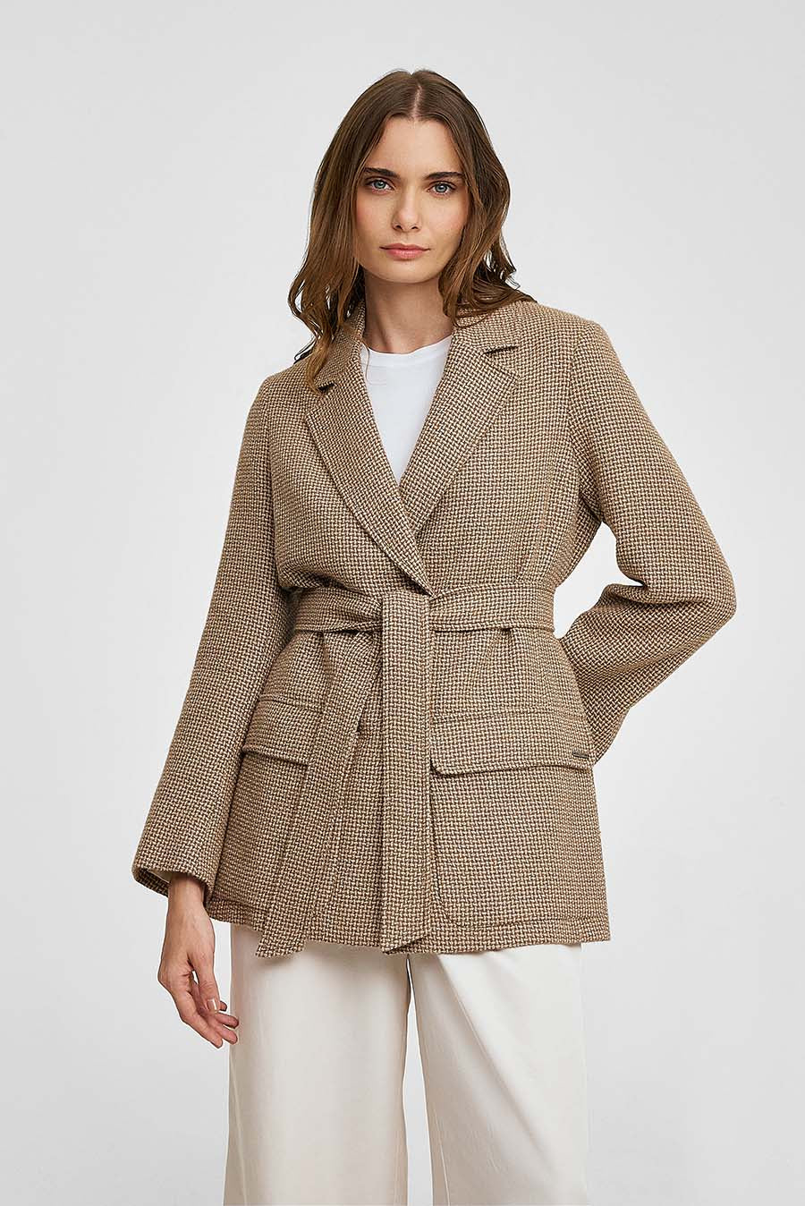 Widget Coat Baby Alpaca Color Beige - Image 2
