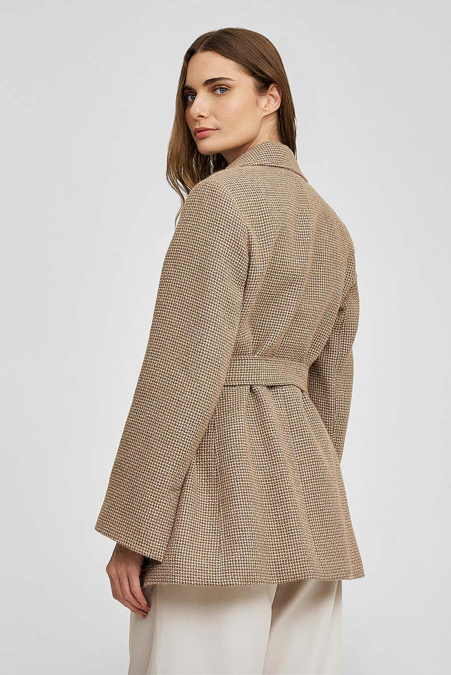 Widget Coat Baby Alpaca Color Beige - Image 3