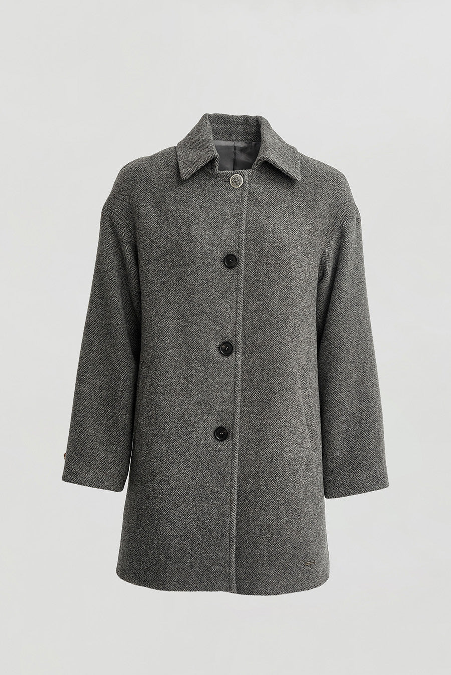 Windy Coat Baby Alpaca Color Grey