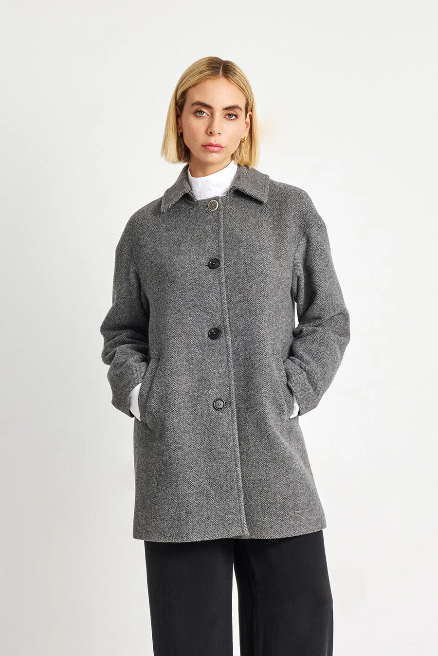Windy Coat Baby Alpaca Color Grey - Image 2