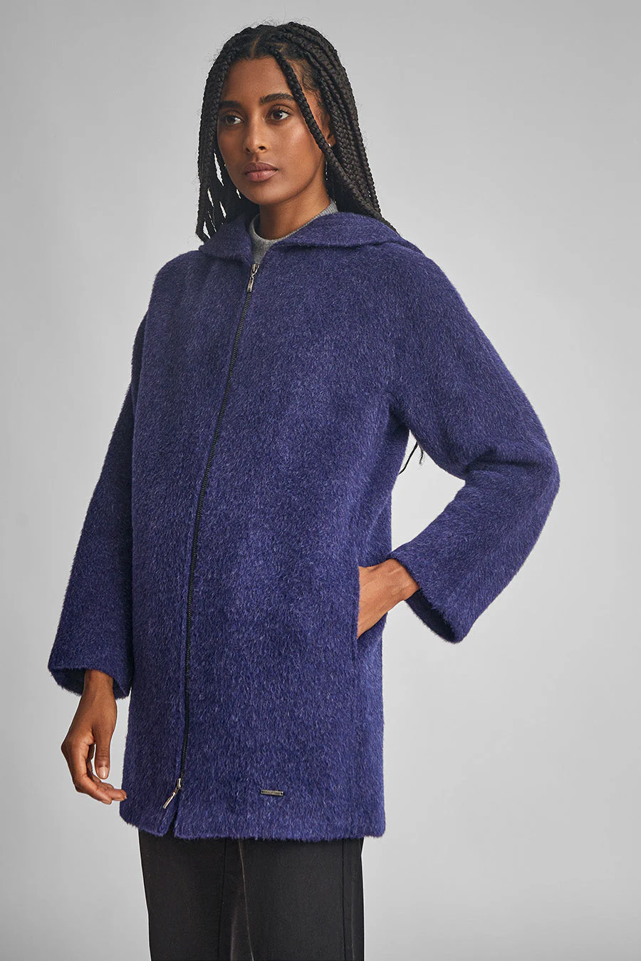 Wunderbar Coat Baby Alpaca Color Niagara - Image 2