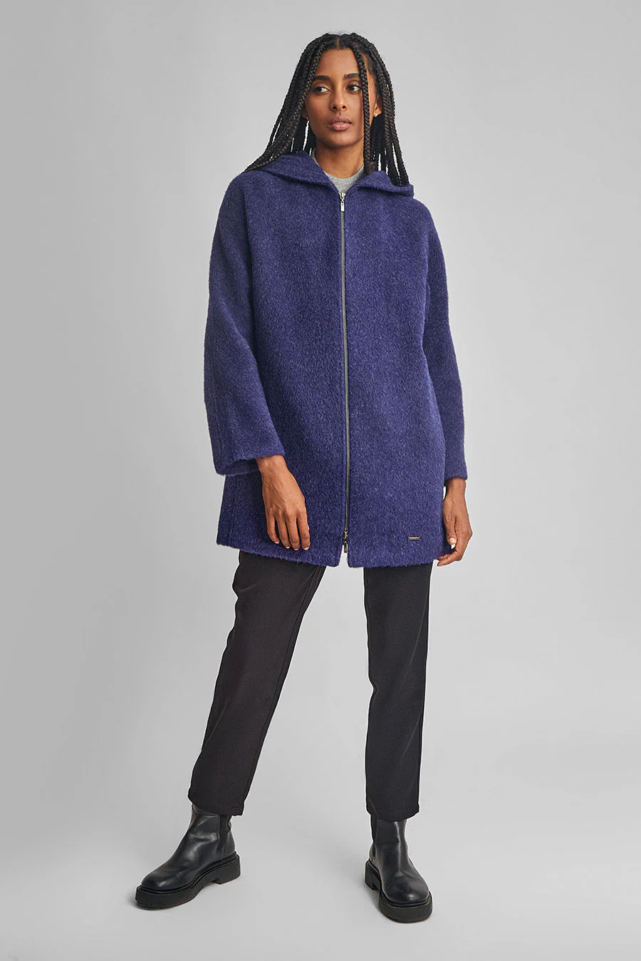 Wunderbar Coat Baby Alpaca Color Niagara - Image 4