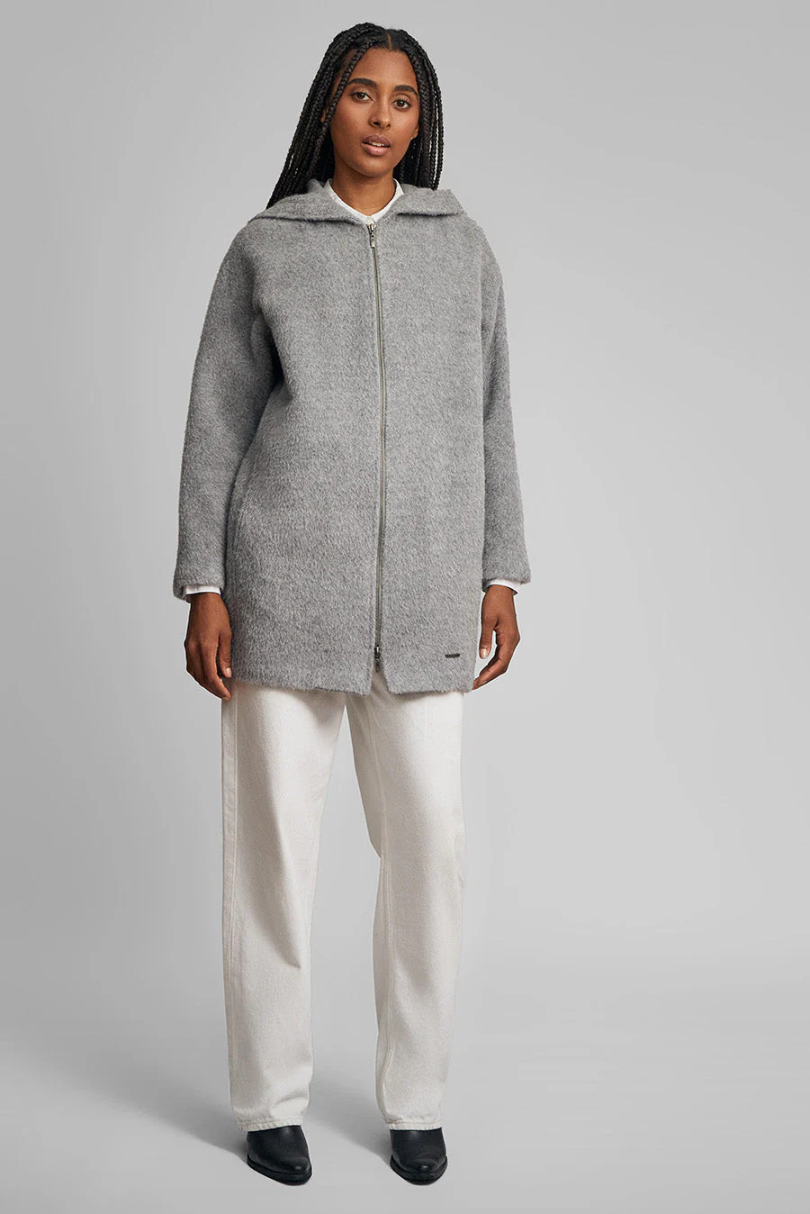 Wunderbar Coat Baby Alpaca Color Nuage - Image 4