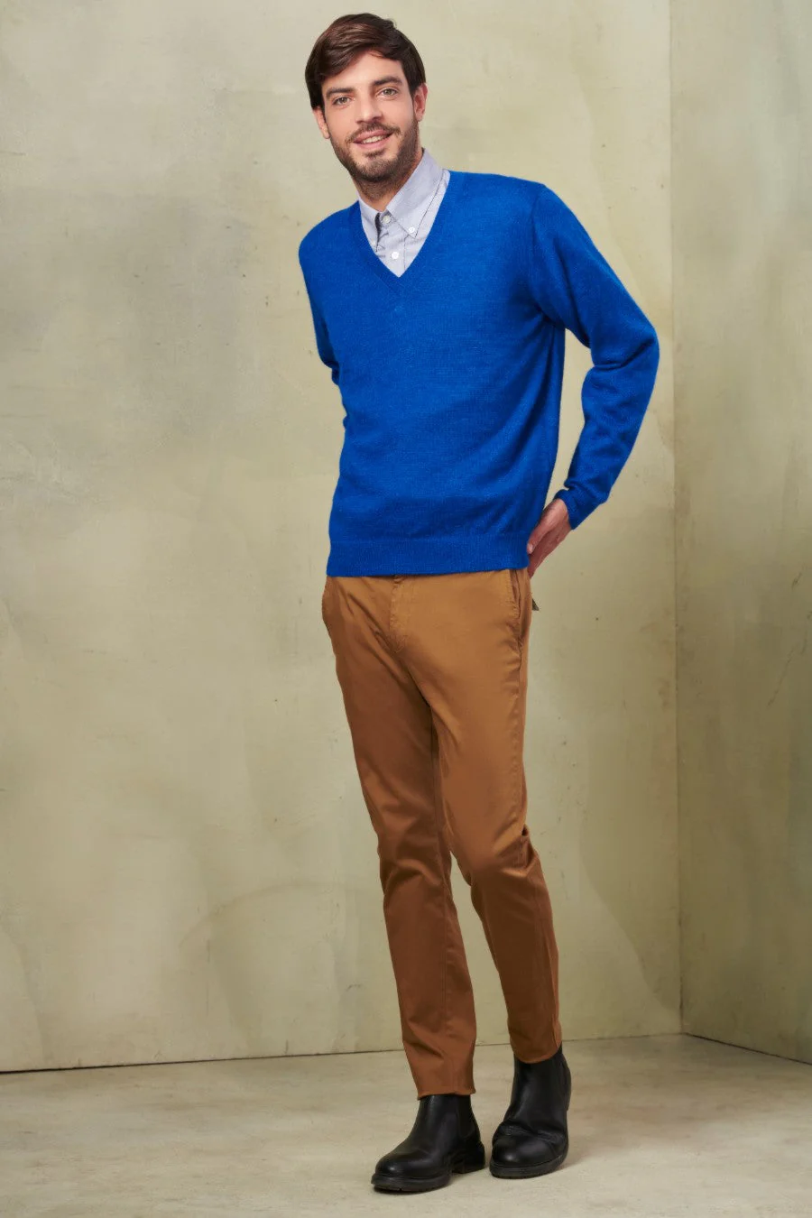 Alan Sweater Baby Alpaca Color Blu - Image 3