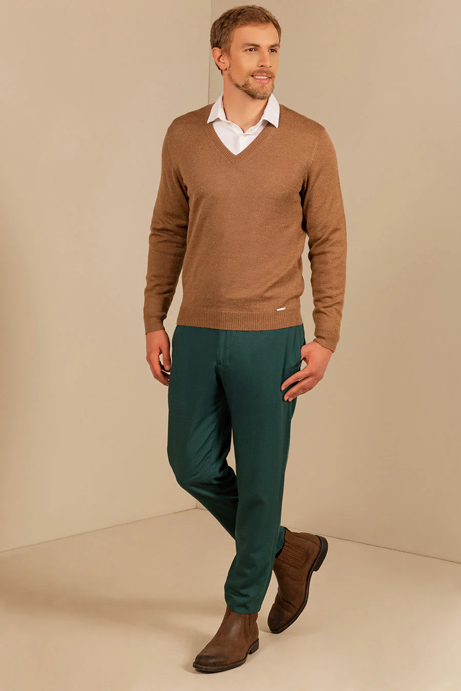 Alan Sweater Baby Alpaca Color Camel - Image 3