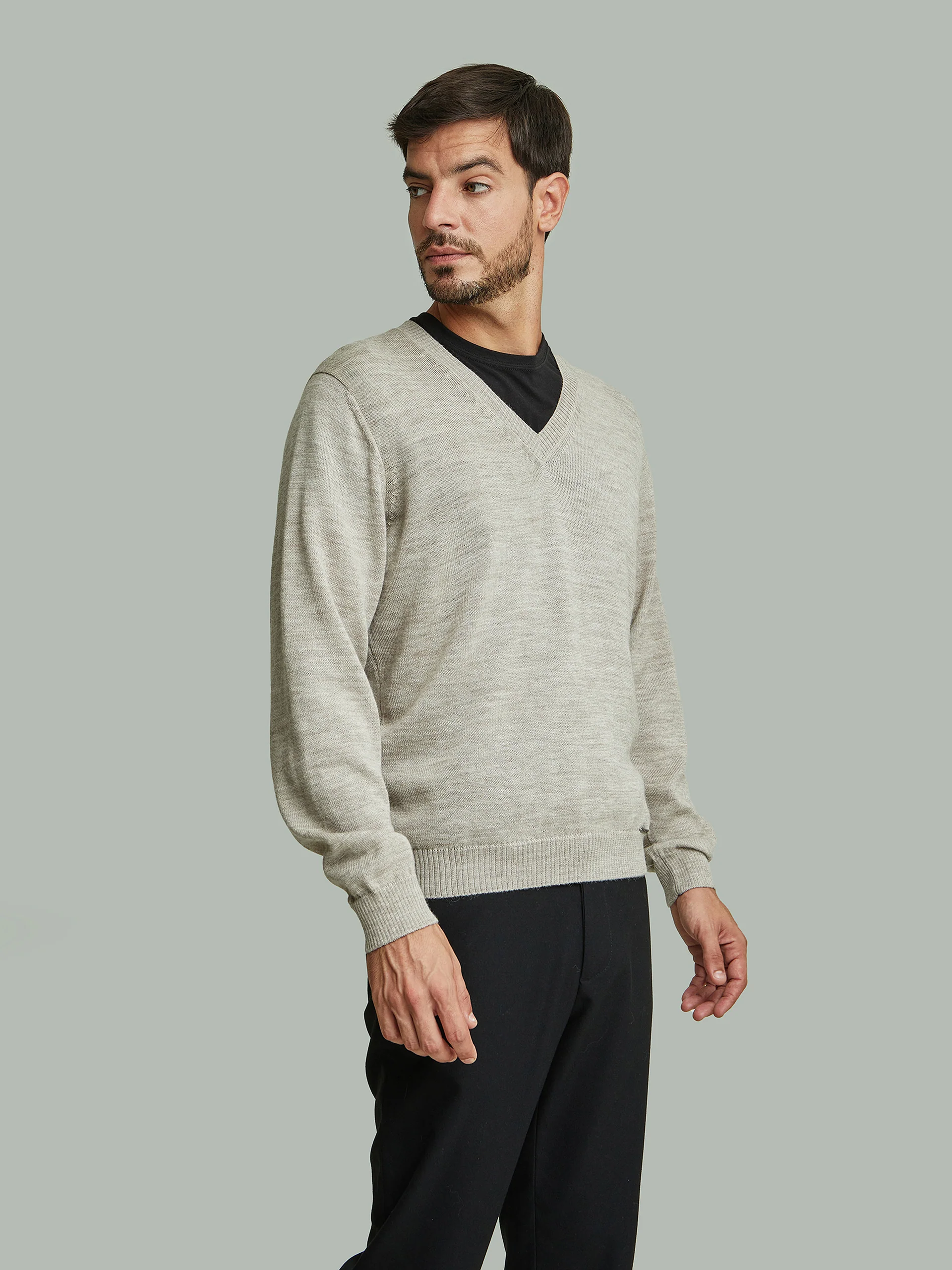 Alan Sweater Baby Alpaca Color Polvo - Image 2