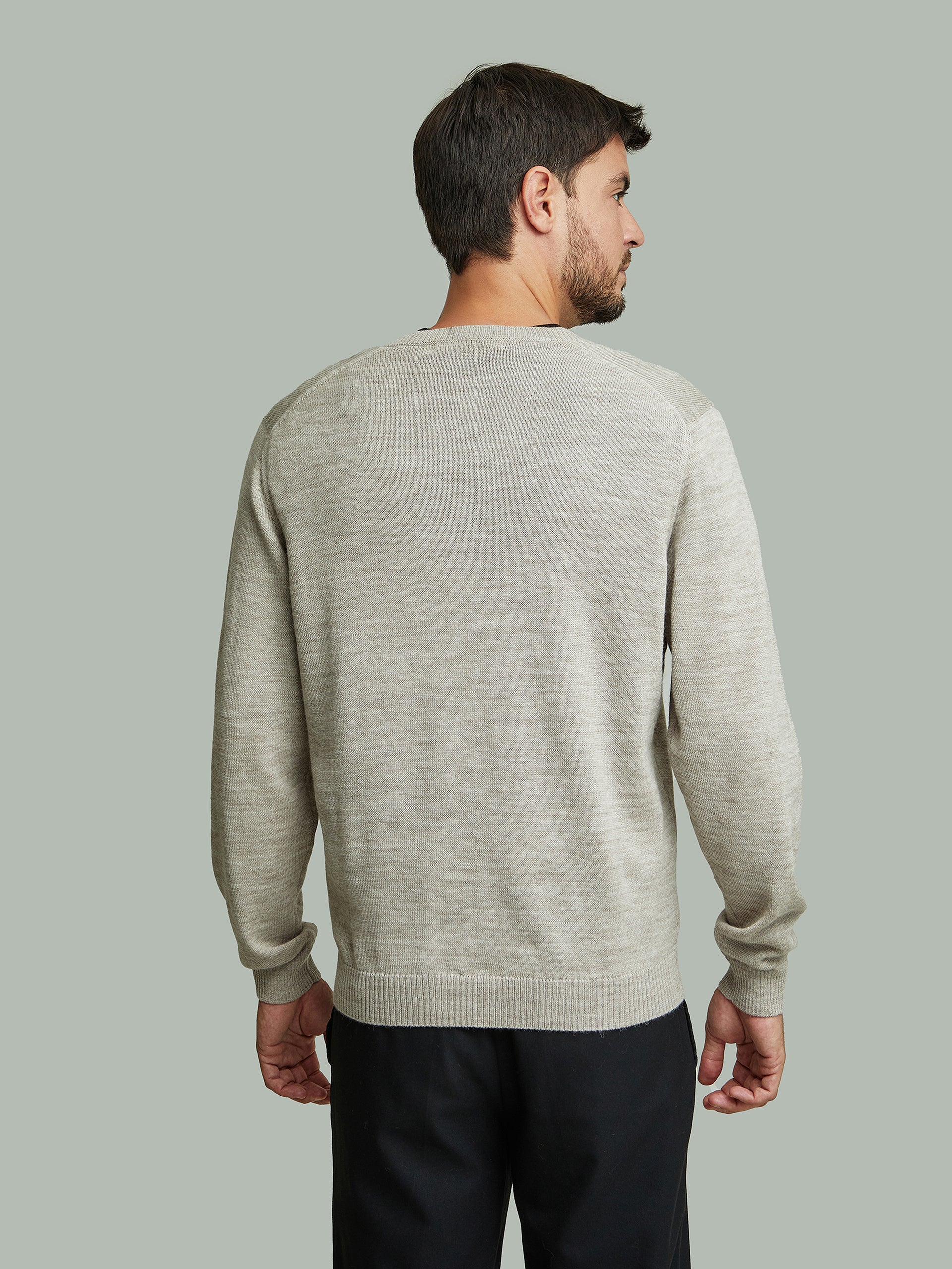 Alan Sweater Baby Alpaca Color Polvo - Image 3