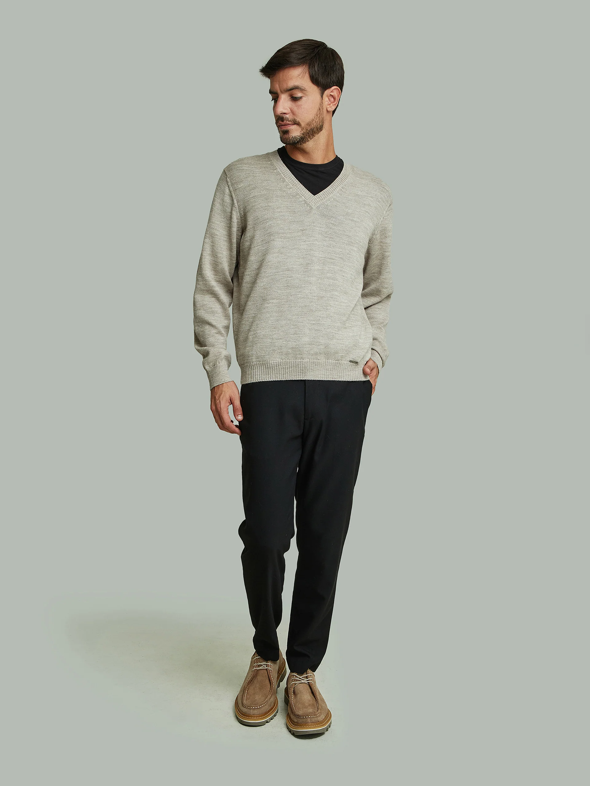 Alan Sweater Baby Alpaca Color Polvo - Image 4