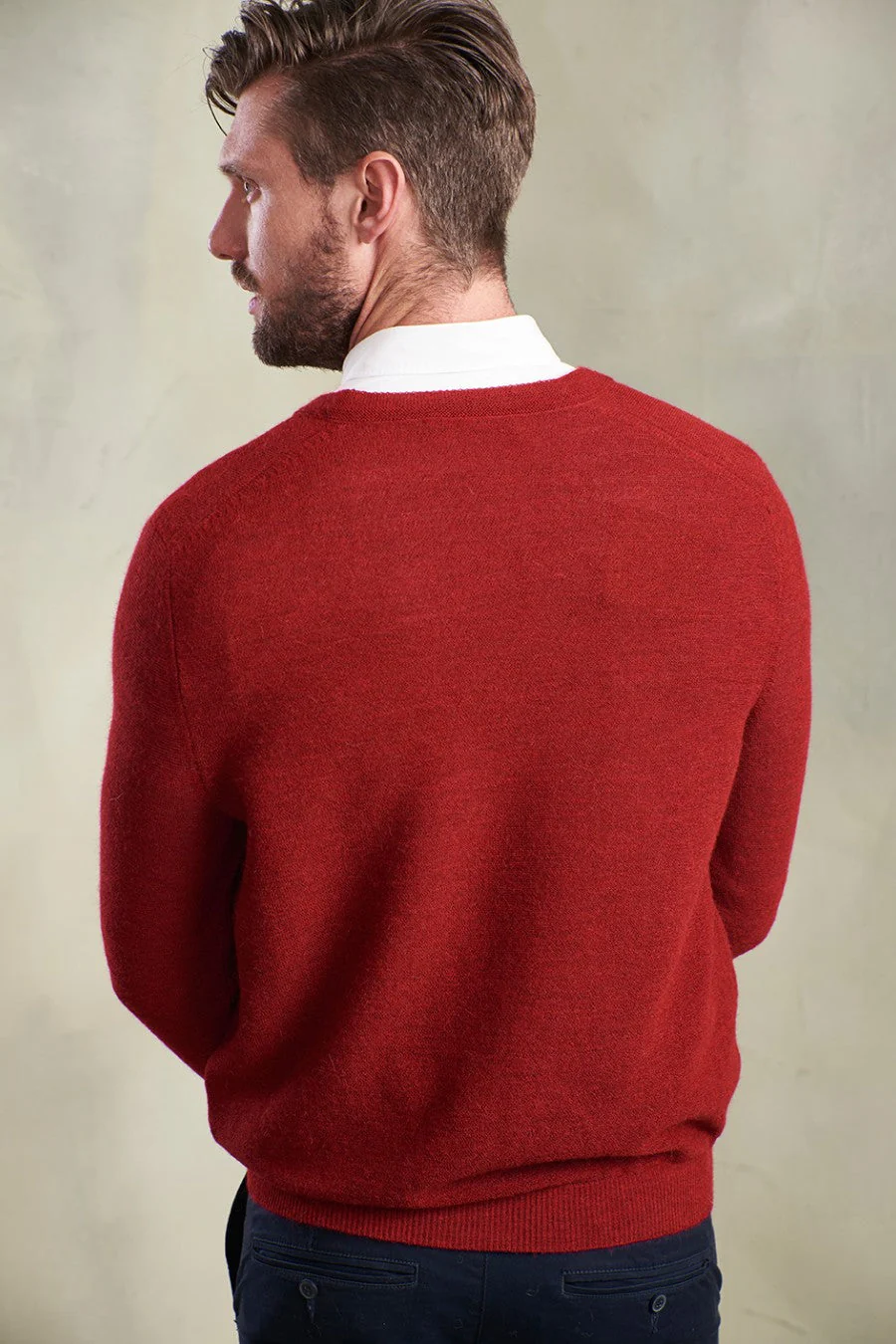 Alan Sweater Baby Alpaca Color Redorange - Image 2
