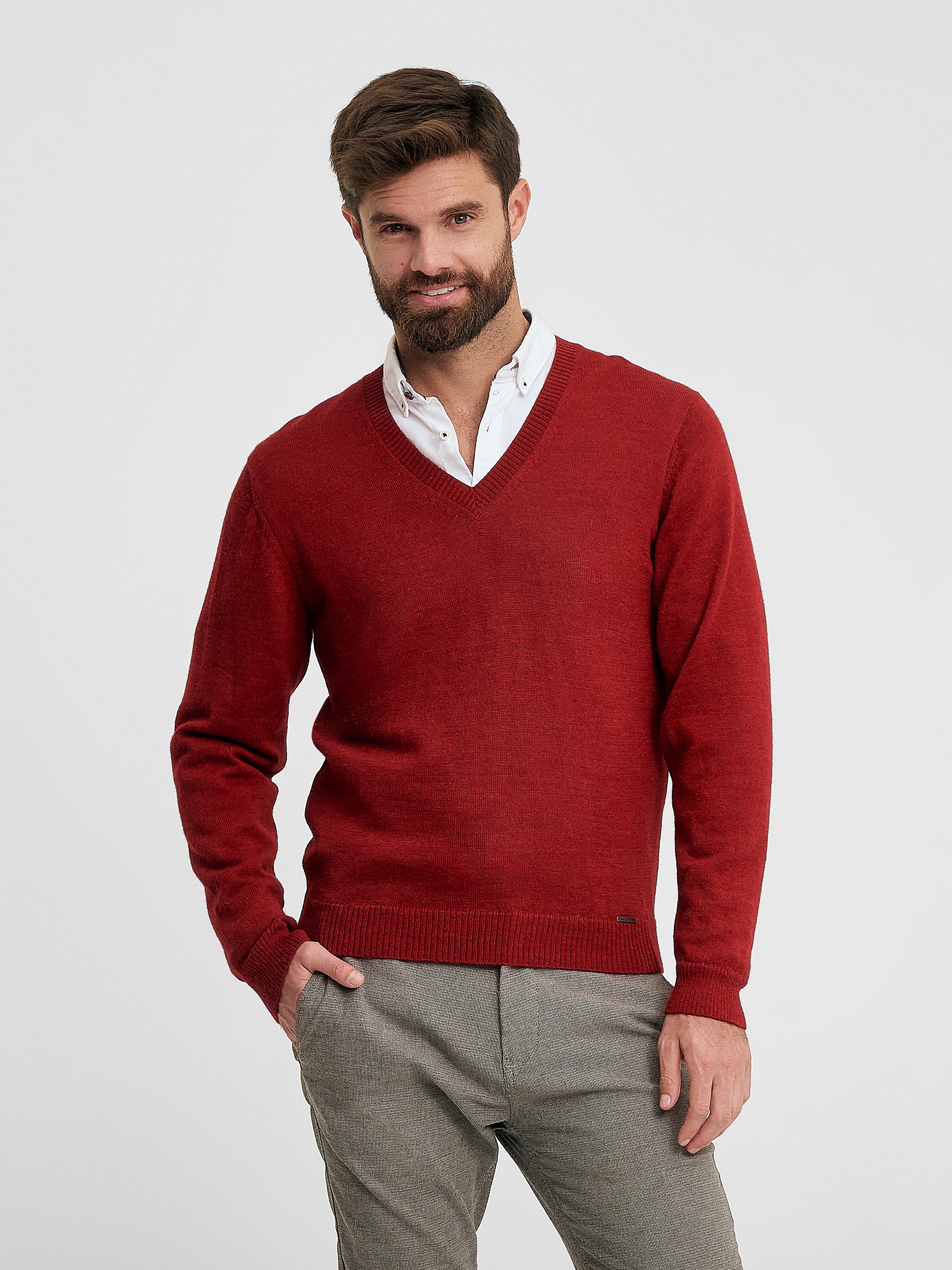 Alan Sweater Baby Alpaca Color Vermouth - Image 2