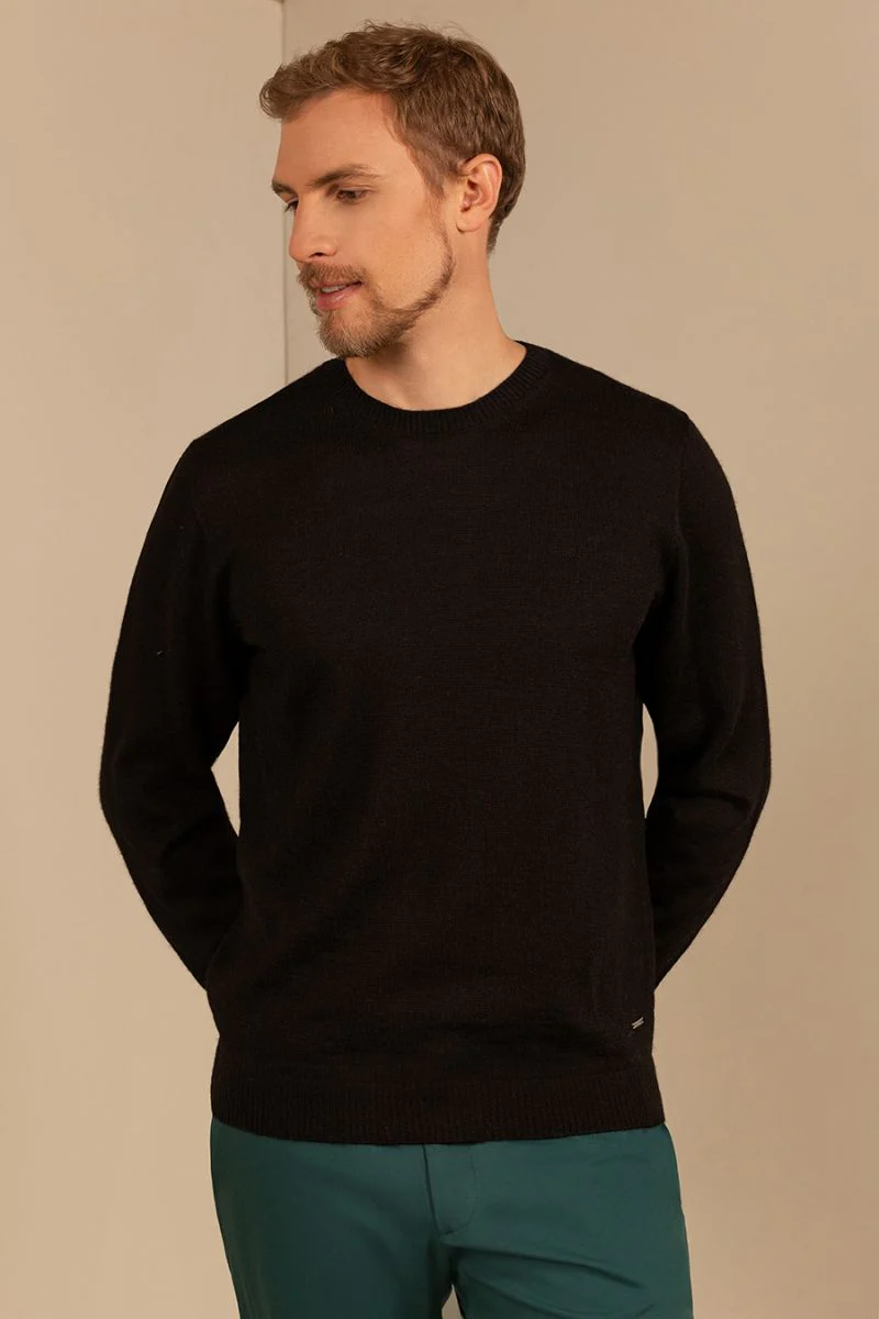 Alaska Sweater Baby Alpaca Color Black