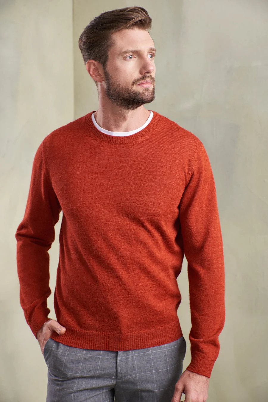 Alaska Sweater Baby Alpaca Color Oxide
