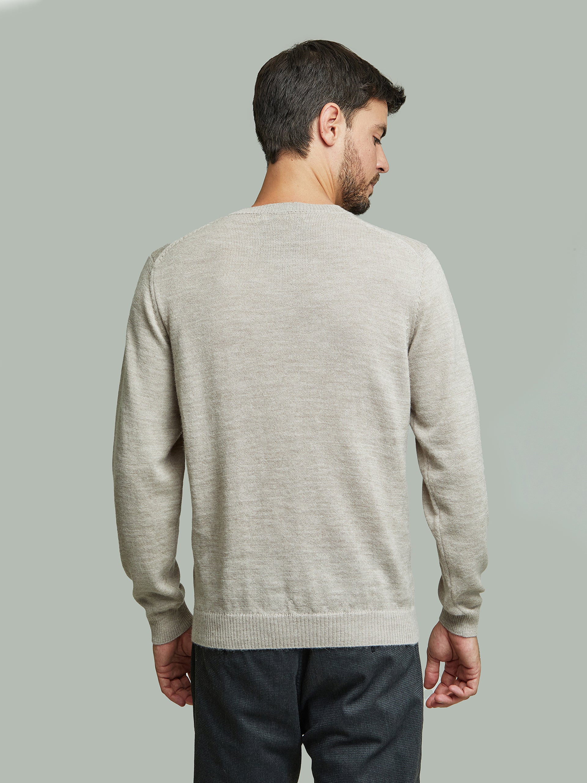 Alaska Sweater Baby Alpaca Color Polvo - Image 3