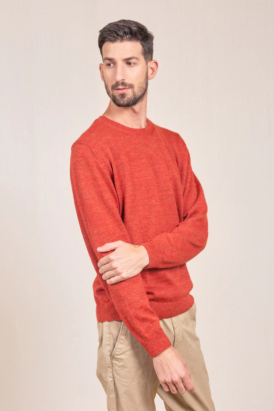 Alaska Sweater Baby Alpaca Color Secoya