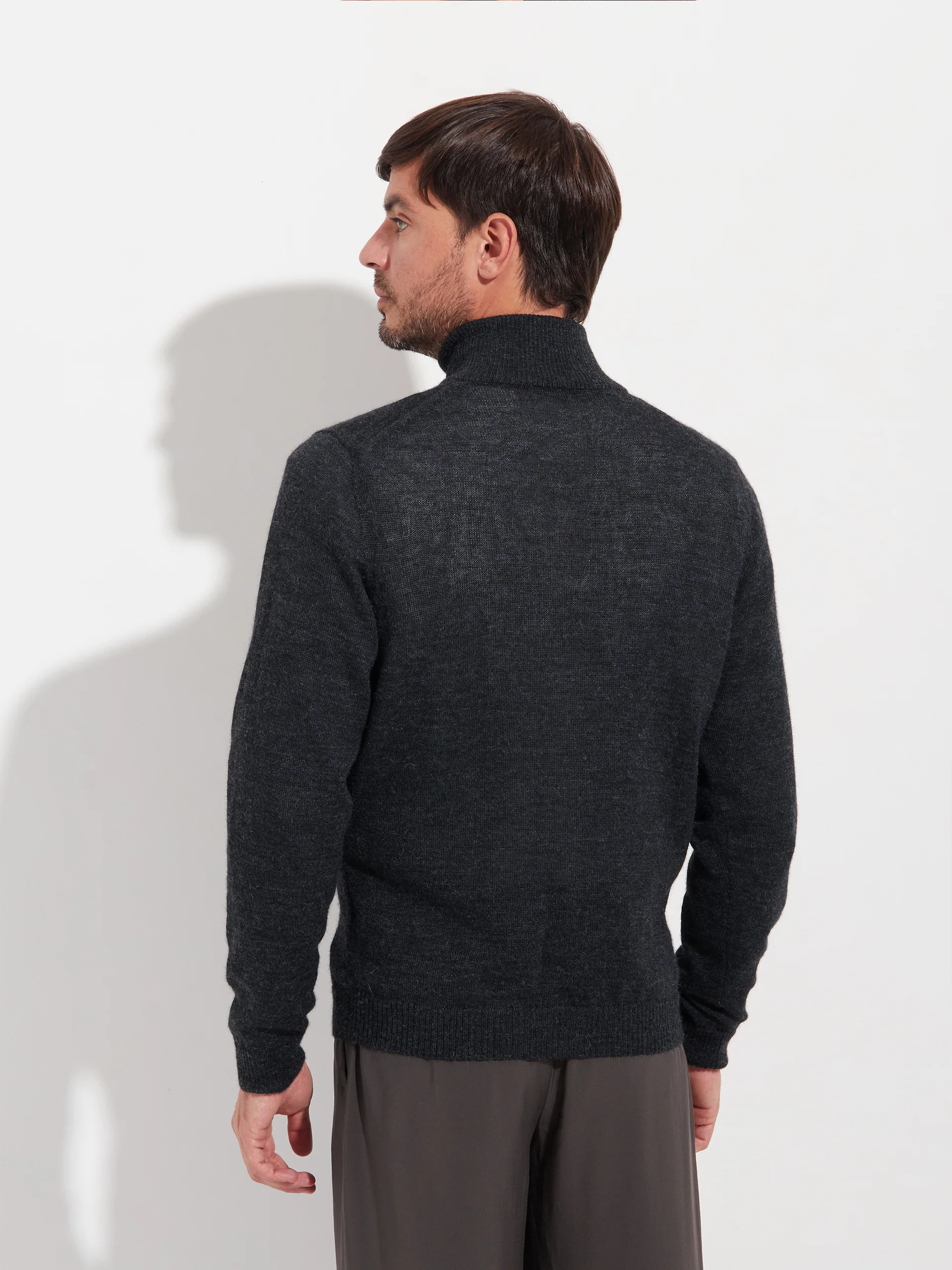 Albert Sweater Baby Alpaca Color Anthracite - Image 3