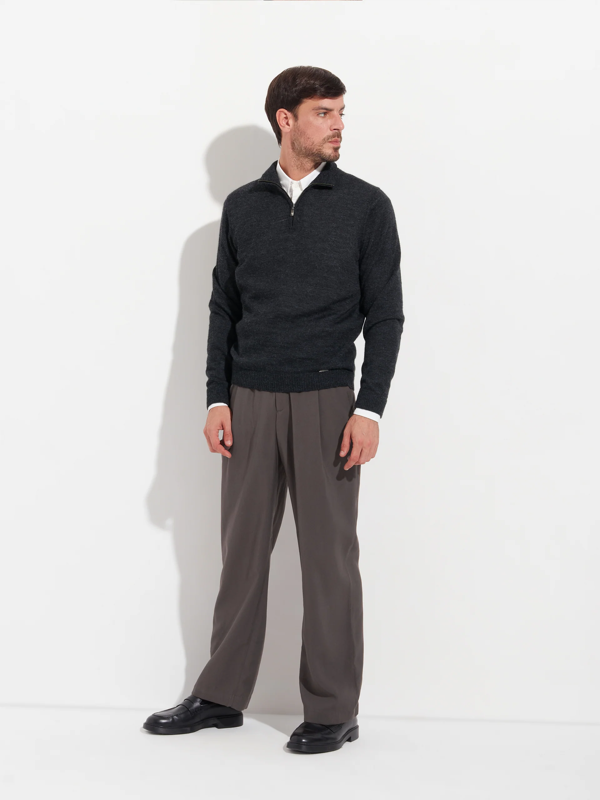 Albert Sweater Baby Alpaca Color Anthracite - Image 4