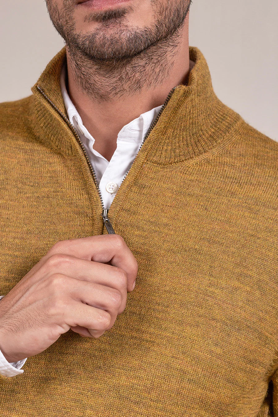 Albert Sweater Baby Alpaca Color Curry - Image 4