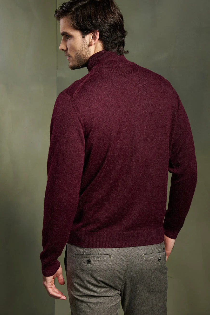 Albert Sweater Baby Alpaca Color Mora - Image 2