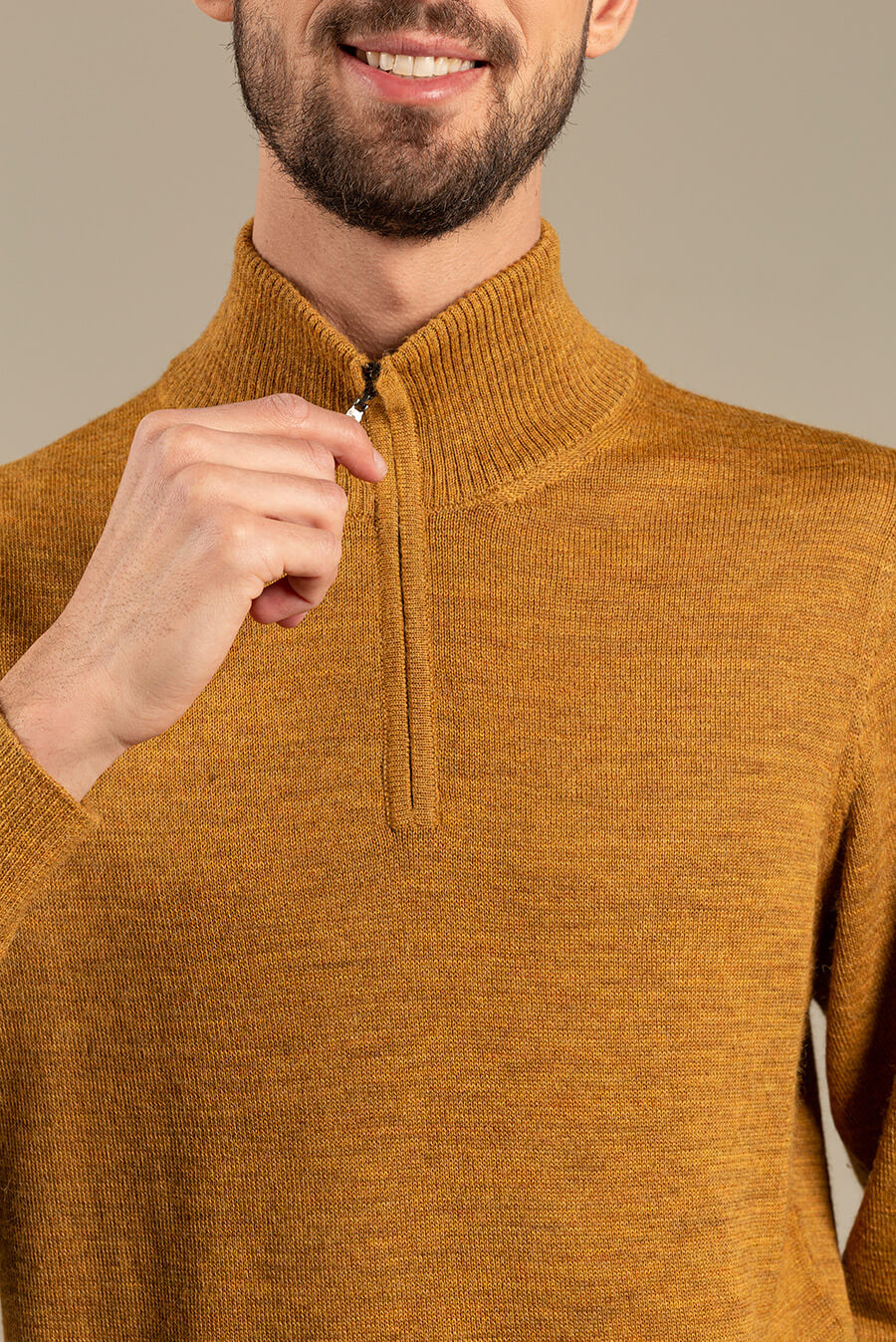 Albert Sweater Baby Alpaca Color Senape - Image 4
