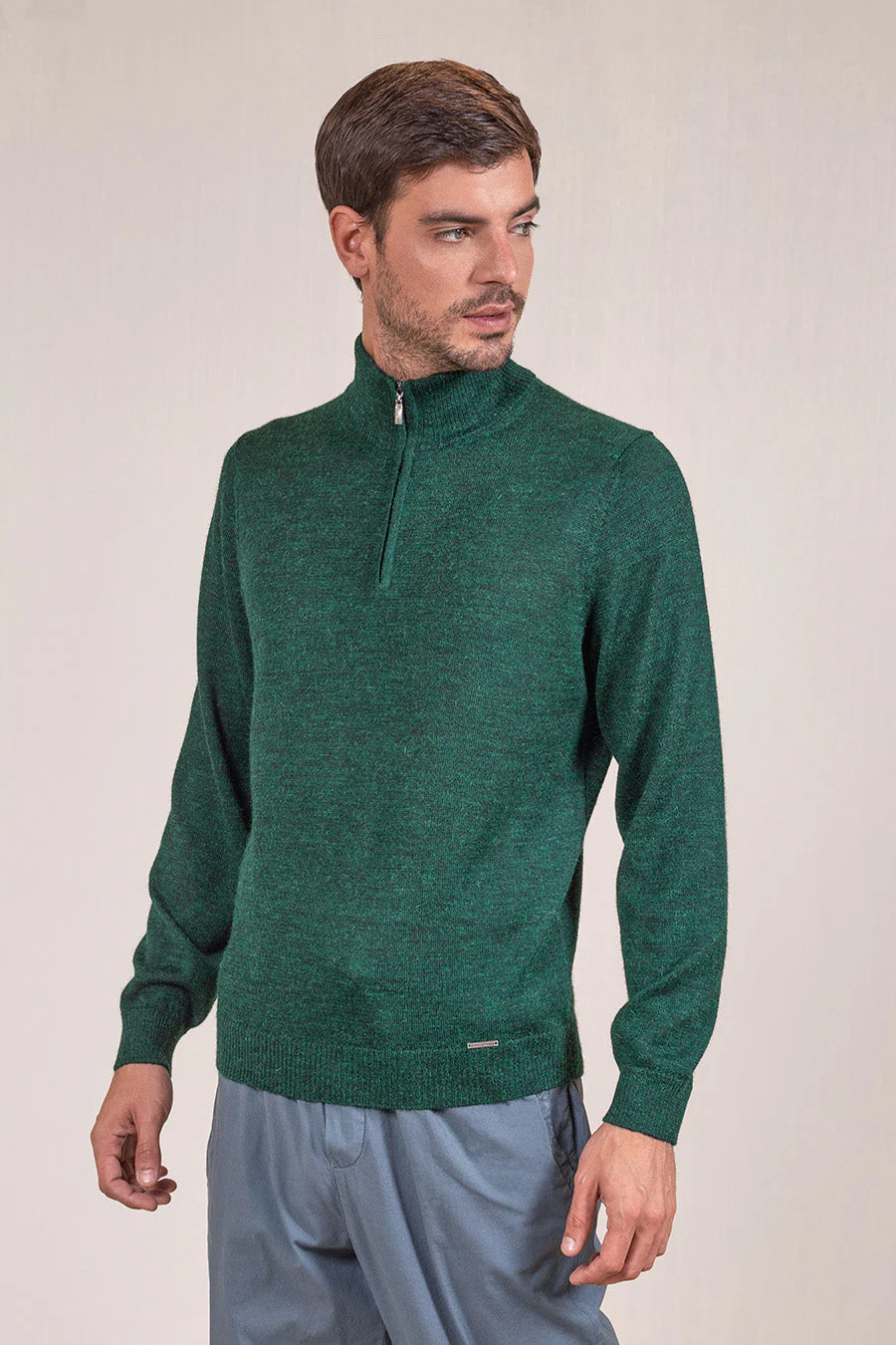 Albert Sweater Baby Alpaca Color Spruce