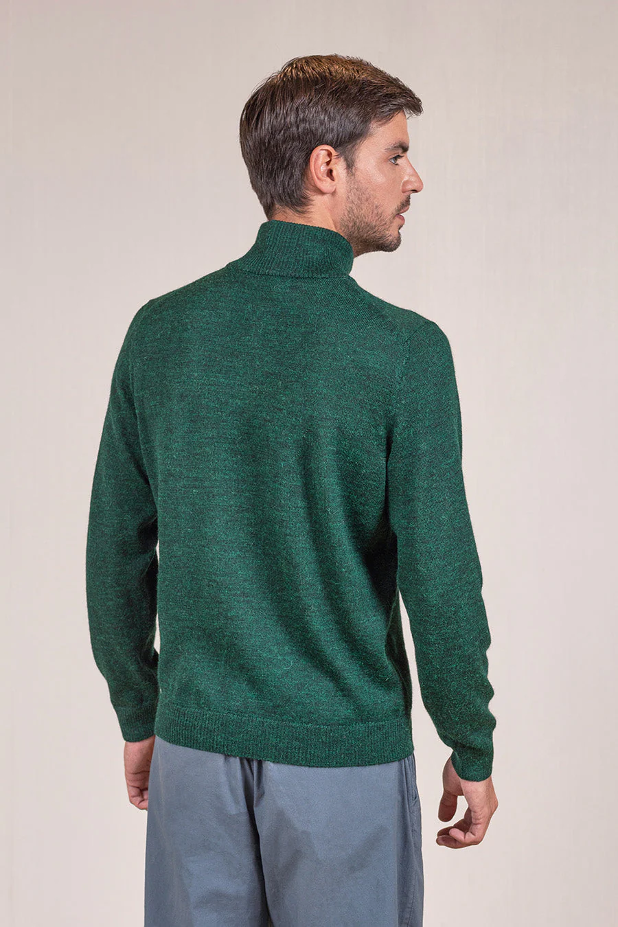 Albert Sweater Baby Alpaca Color Spruce - Image 2