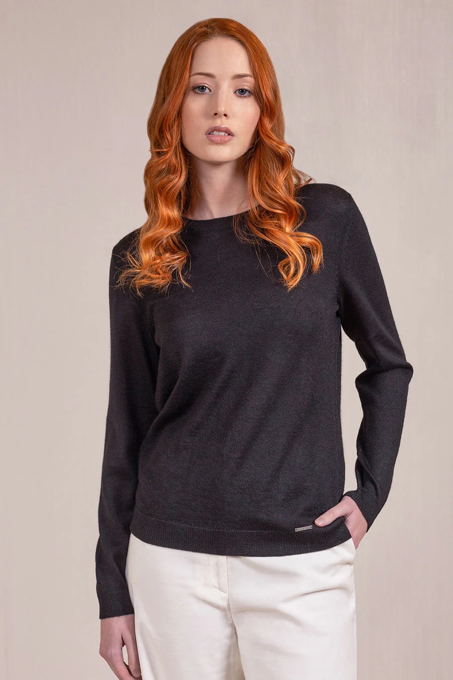 Alexia Sweater Baby Alpaca Color Black