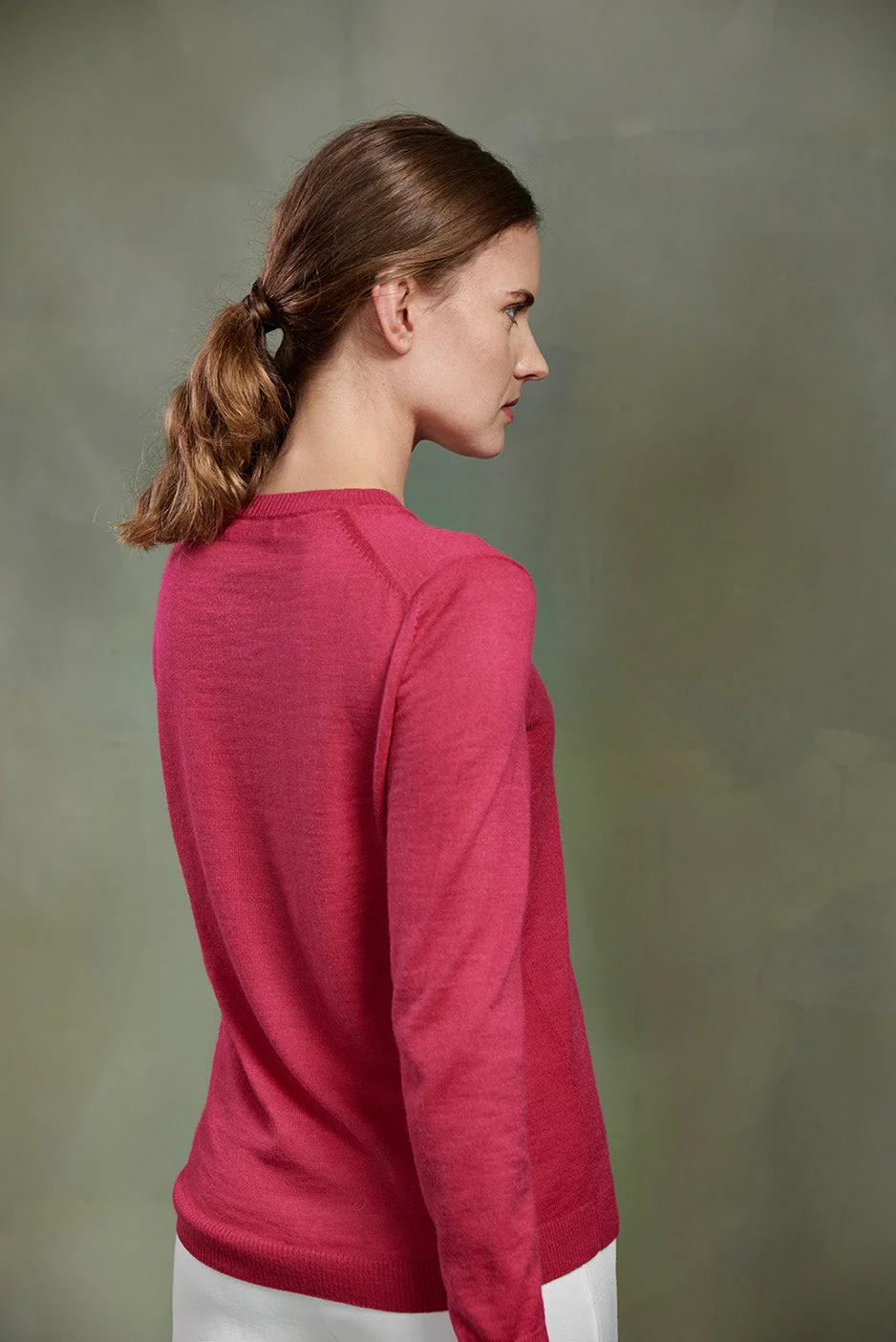 Alexia Sweater Baby Alpaca Color Super Pink - Image 2