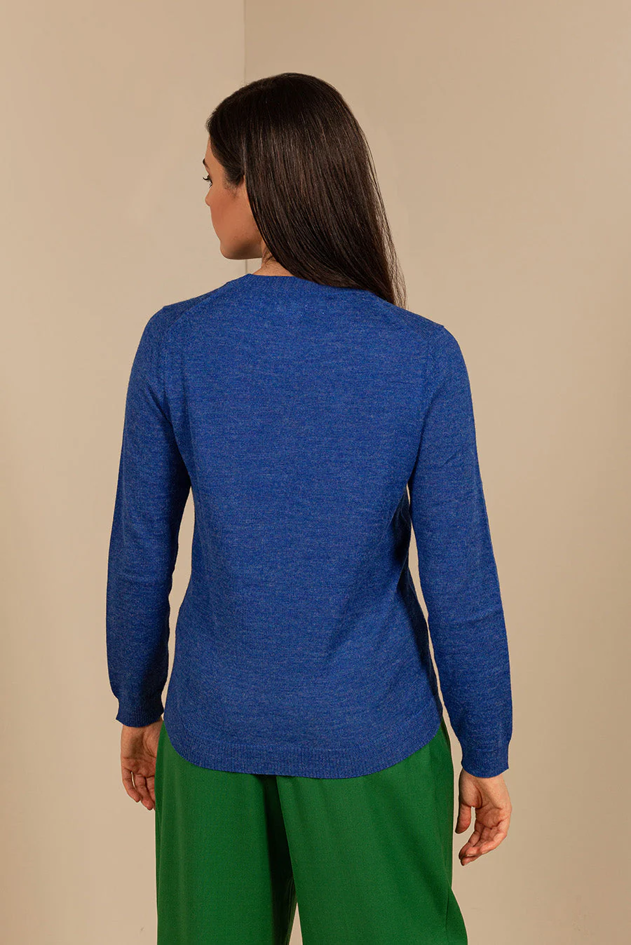 Alicia Sweater Baby Alpaca Color Bermuda - Image 2