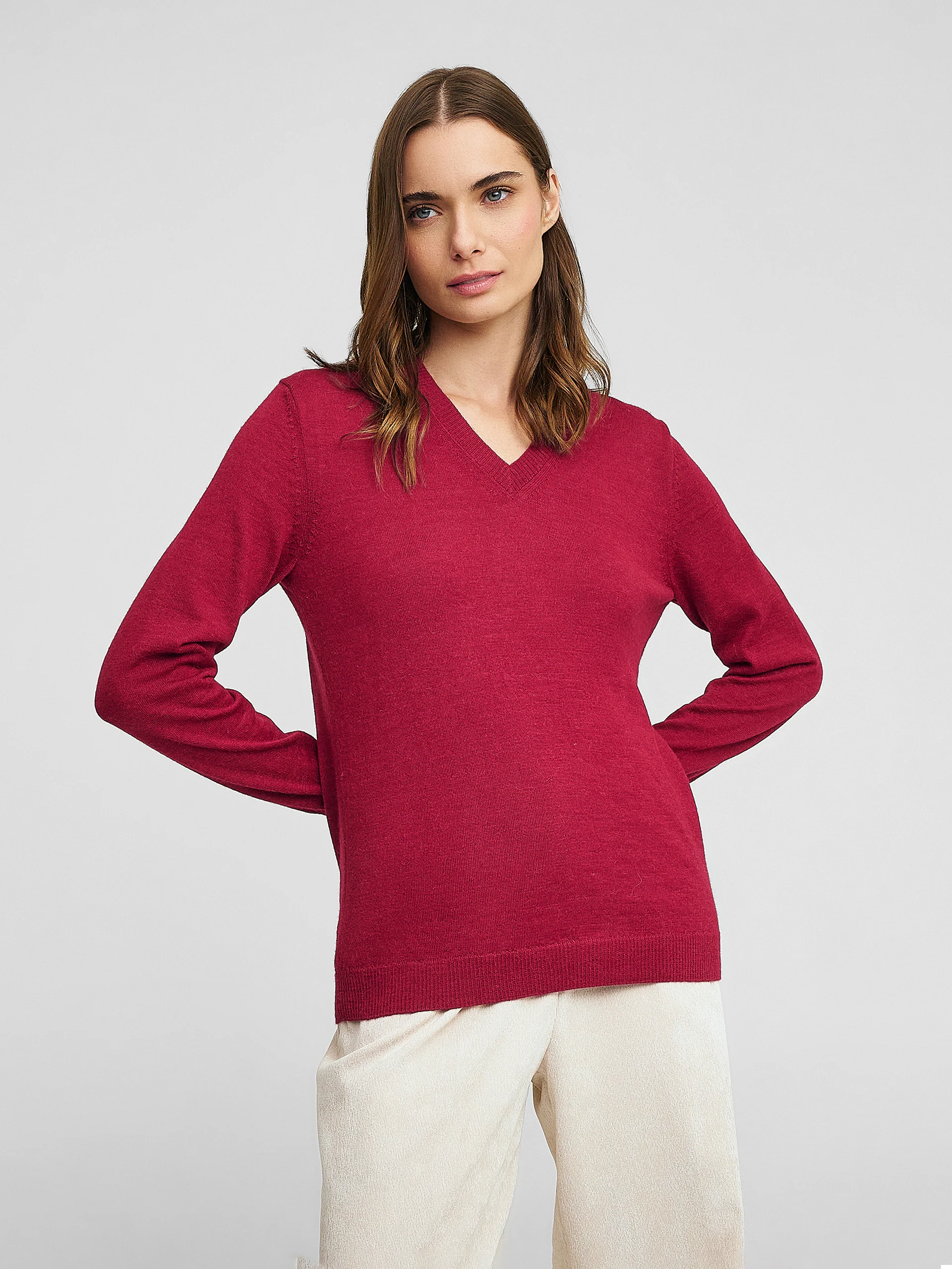 Alicia Sweater Baby Alpaca Color Rumba - Image 2