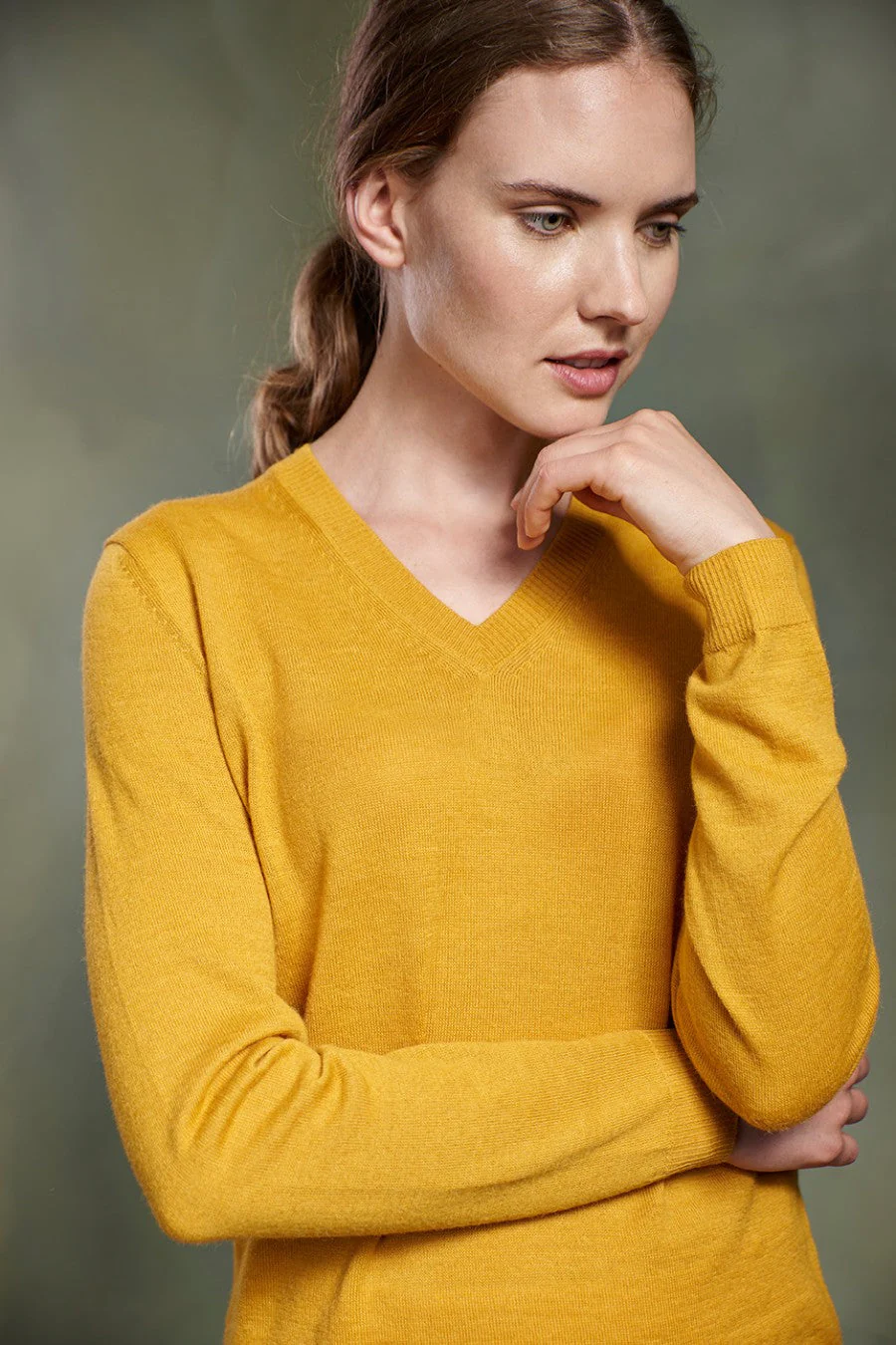 Alicia Sweater Baby Alpaca Color Yellow