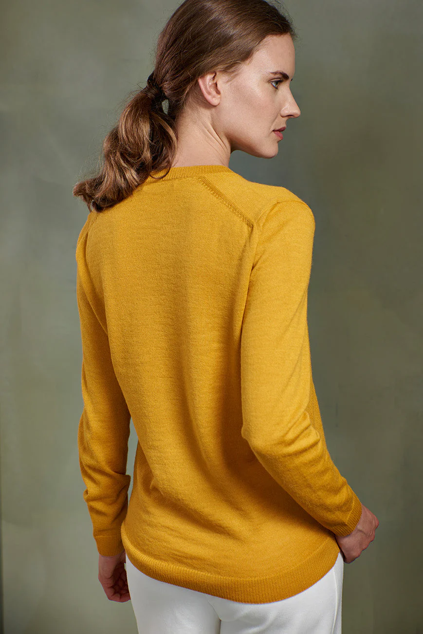 Alicia Sweater Baby Alpaca Color Yellow - Image 2