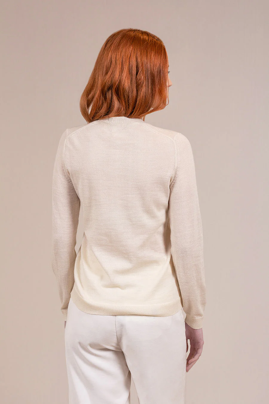 Almibar Sweater Baby Alpaca Color Ecru - Image 2
