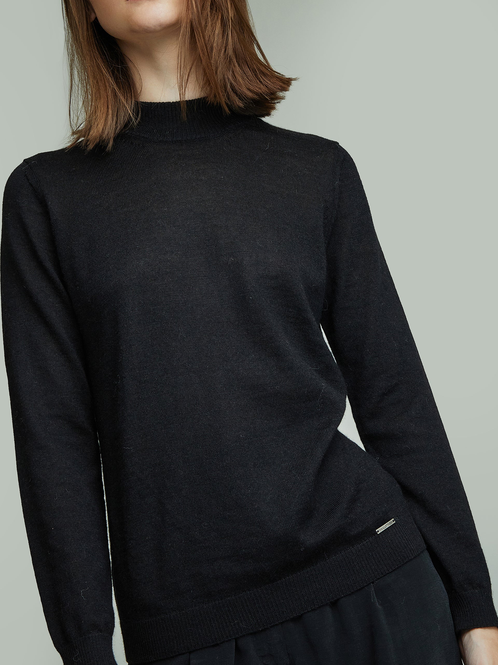 Anahi Sweater Baby Alpaca Color Black - Image 5