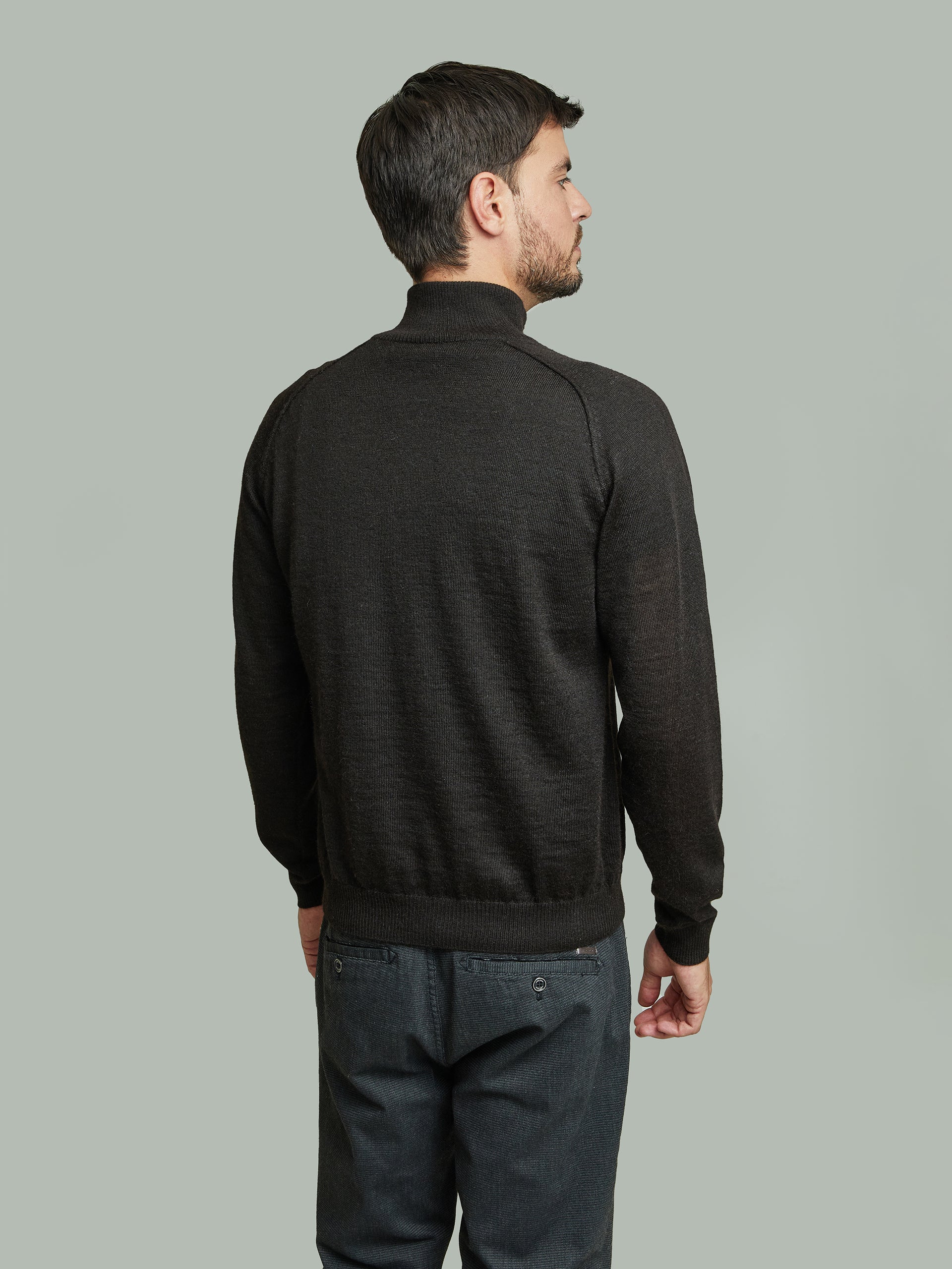 Beatle Sweater Baby Alpaca Black Color Black - Image 3