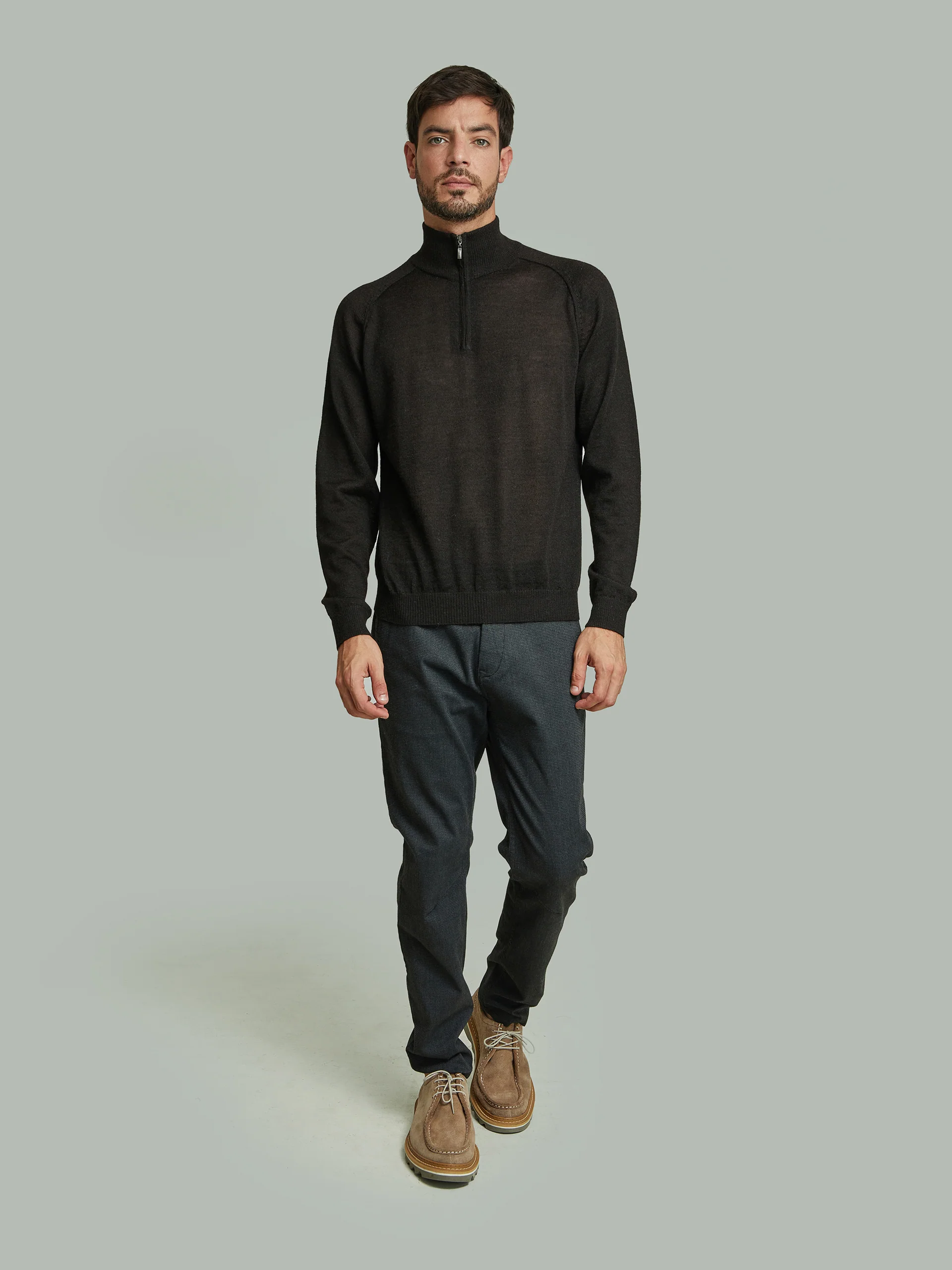 Beatle Sweater Baby Alpaca Black Color Black - Image 4