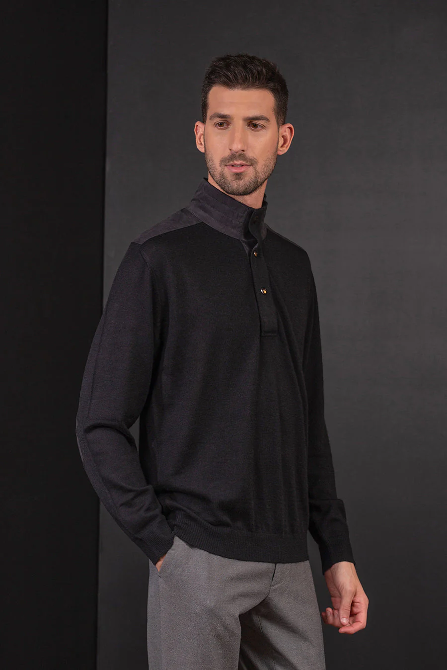 Berlin Sweater Alpaca 16 Color Black