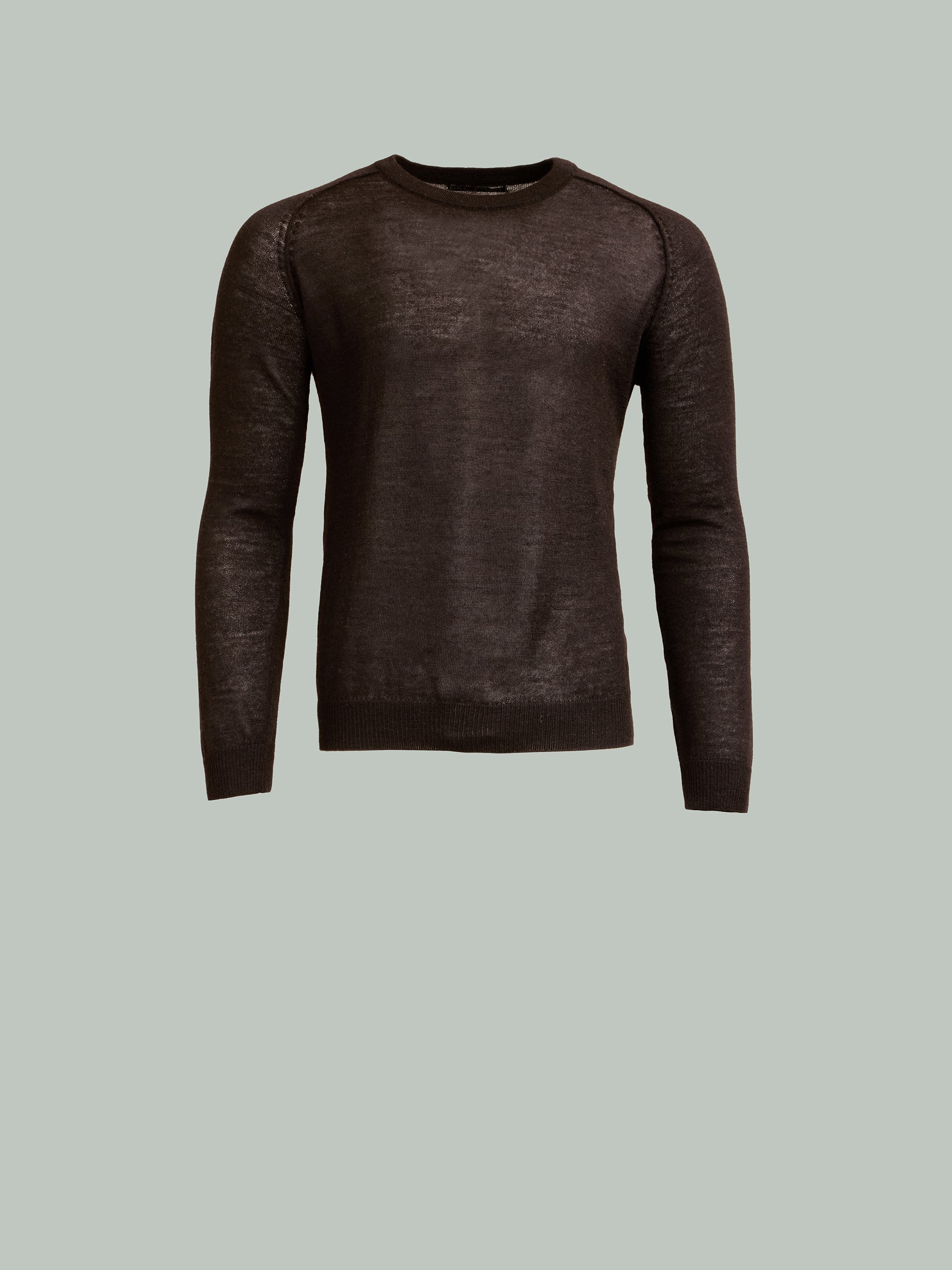 Break Sweater Baby Alpaca Black Color Black