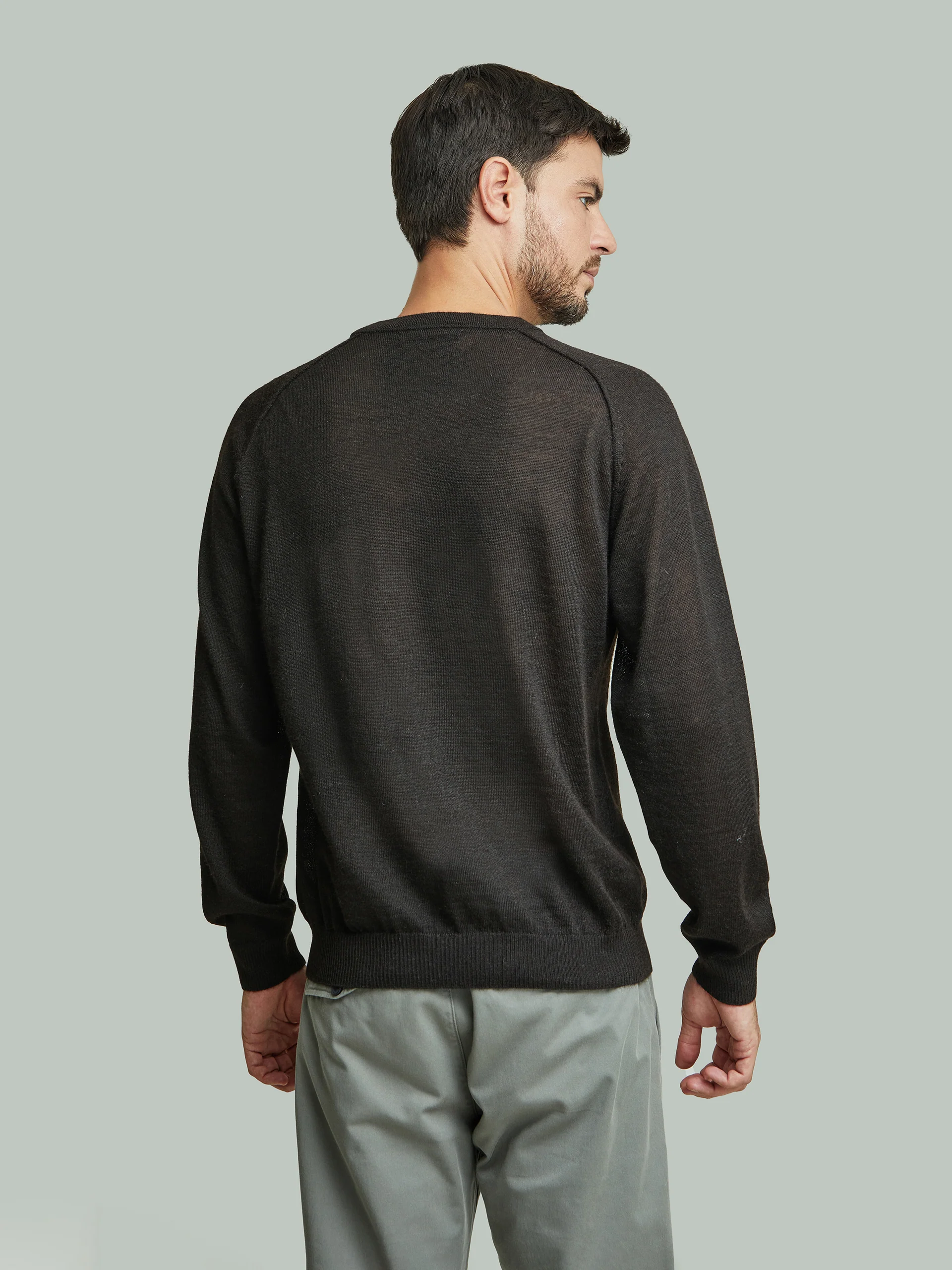 Break Sweater Baby Alpaca Black Color Black - Image 3