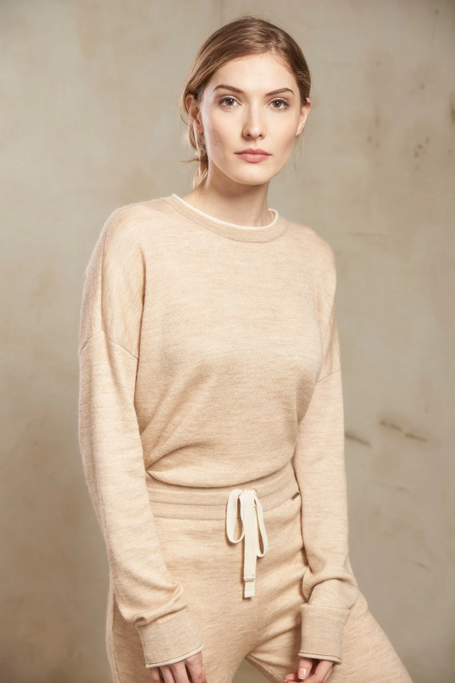 Redhill Sweater Cotton & Baby Alpaca Color Beige