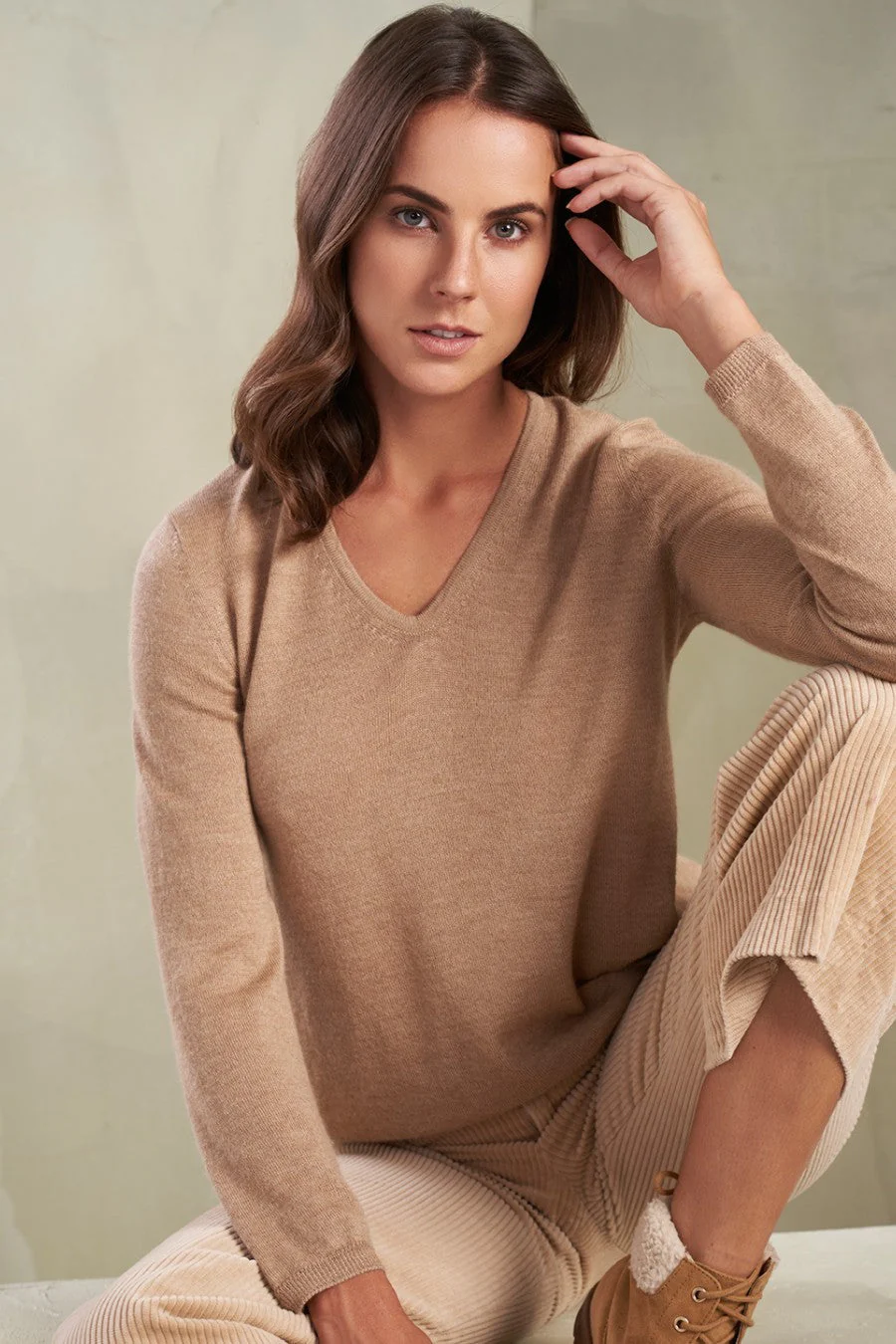 Tudor Sweater Royal Alpaca Color Croissant