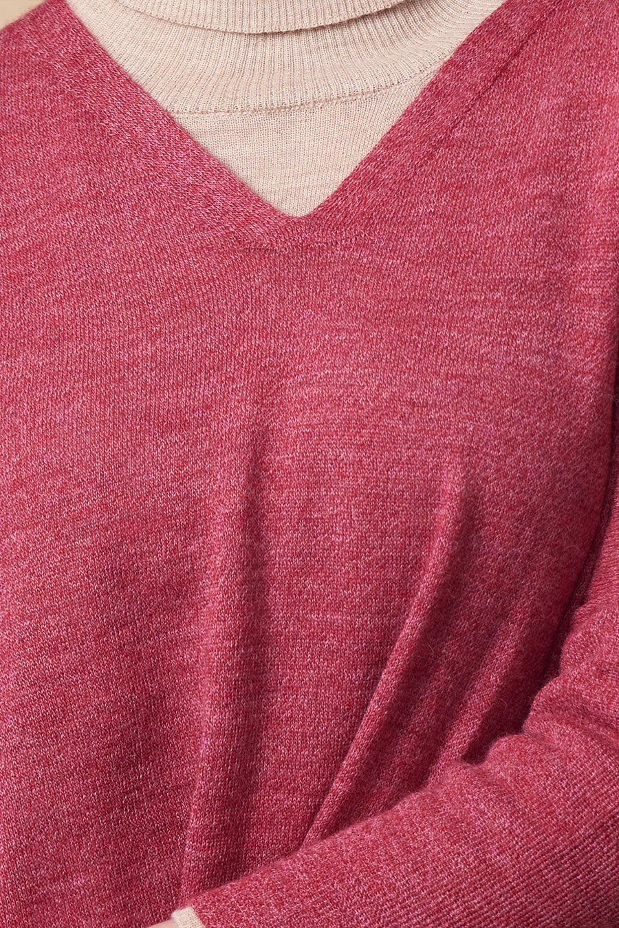 Ucana Sweater Baby Alpaca Color Amarena - Image 4