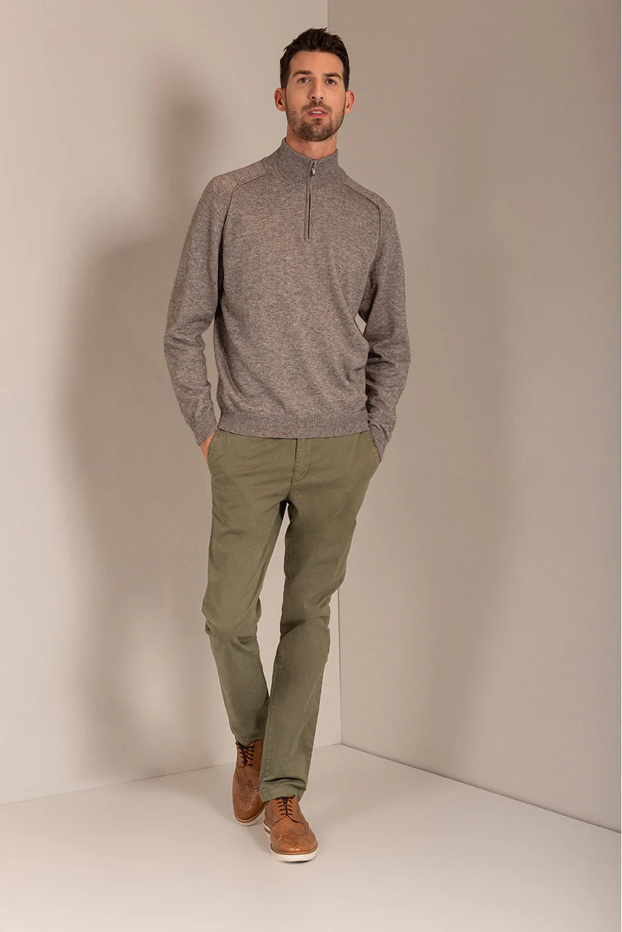 Umano Sweater Cotton Orgánico Color Paloma - Image 3